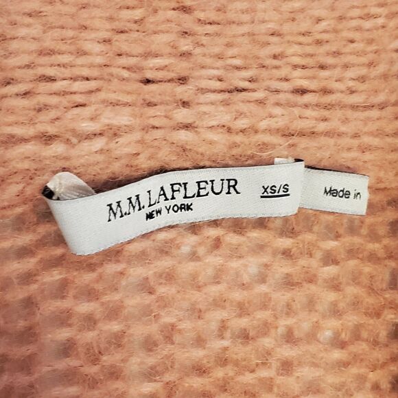 MM Lafleur Pink Yak Baby Alpaca Blend Knit  Open Jardigan size Small Cozy - Picture 7 of 9